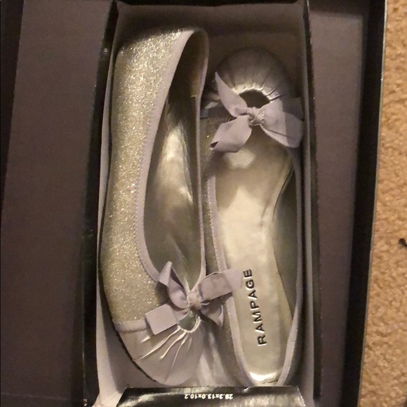 Rampage Shoes Silver Glitter Shoes Poshmark